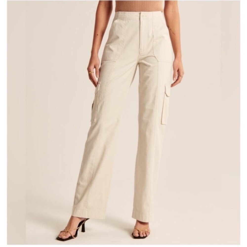 Abercrombie & Fitch high rise Cargo Pants 16968